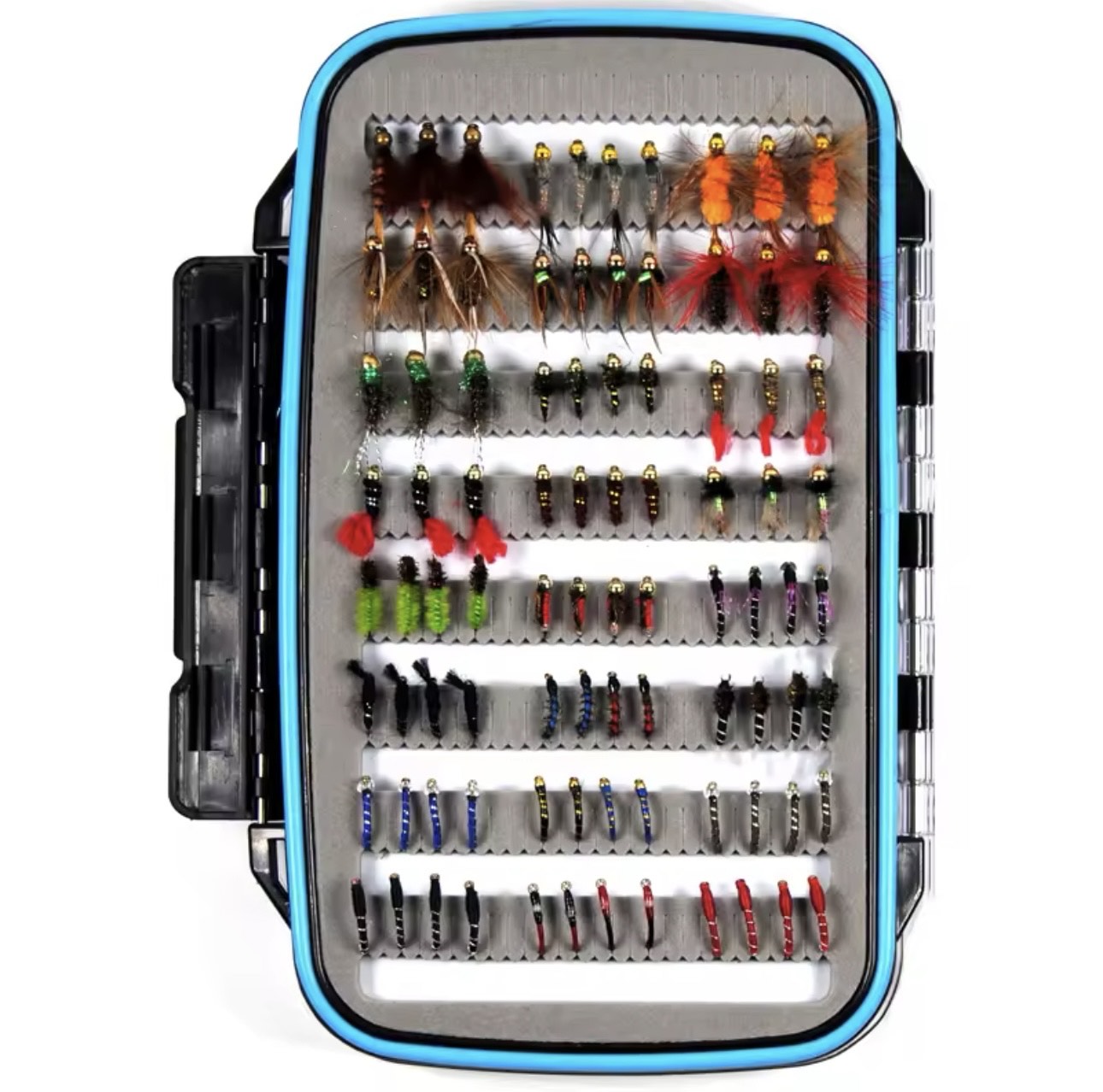 Caja moscas de pesca 64 piezas surtidas